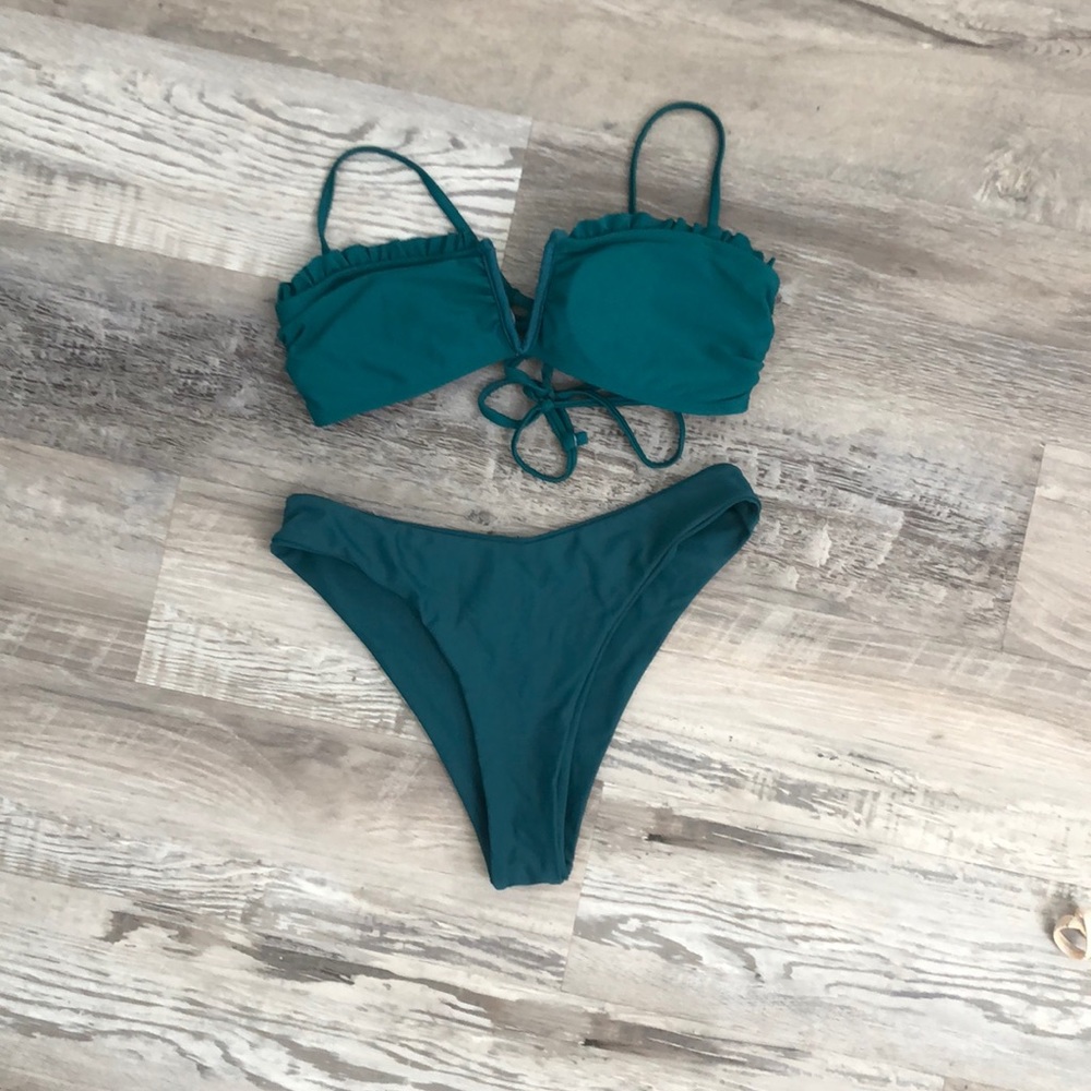 Turquoise bikini set